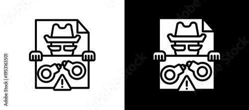 Theft Case whiteblack icon