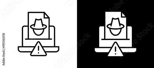 Illegal Activity whiteblack icon