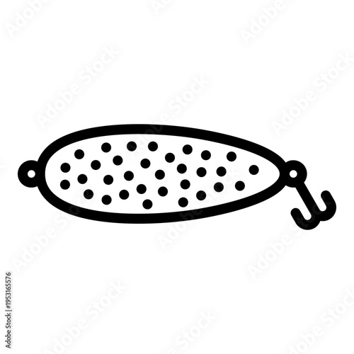spoon fishing lure icon