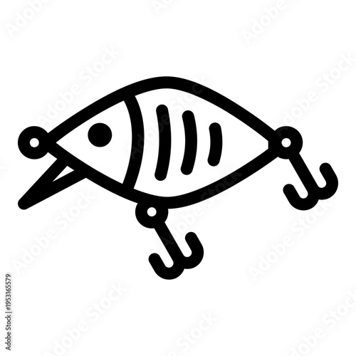 crank fishing lure icon