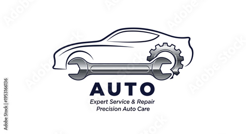 Auto Expert Service and Repair Precision Auto Care Logo.