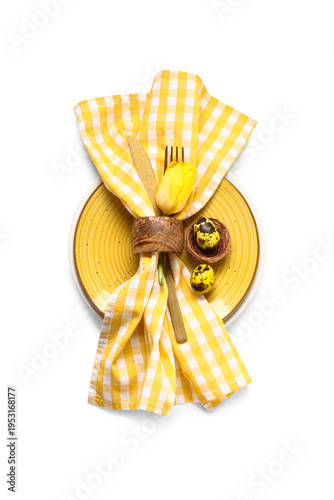 Beautiful table setting wit...