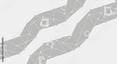 Abstract digital network connection blockchain technology background.