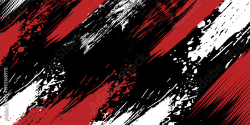 black white and red grunge texture background eps 10