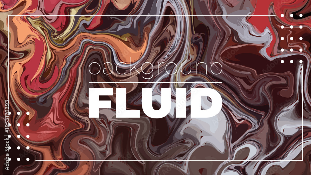 Fototapeta premium Luxury Vibrant Fluid Abstract Gradient Background Vector with Smooth Color Flow