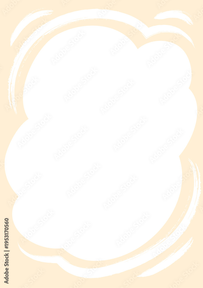 Fototapeta premium Cloud Frame For Kids Poster