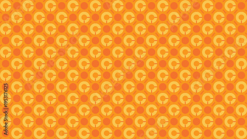 Orange and Yellow Geometric Pattern Background vector background