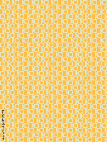 Abstract Geometric Pattern in Shades of Yellow vector background