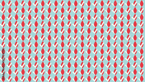 Retro Diamond Repeat Pattern on Light Blue vector background