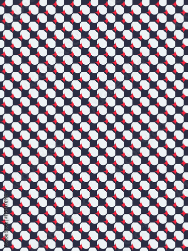 Geometric Dotted Pattern on Dark Blue vector background