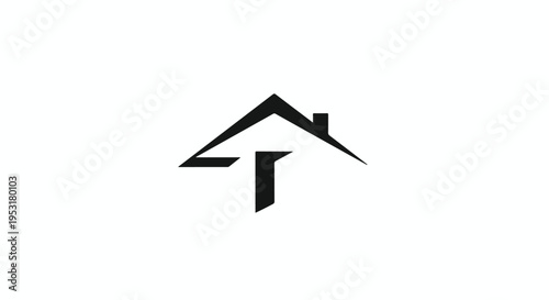 Black house logo on a white background with a simple geometric design.