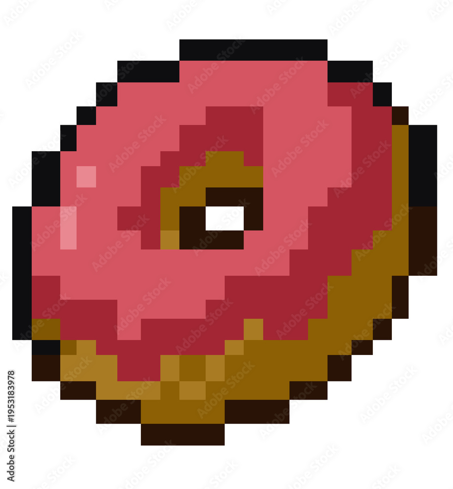 Obraz premium Donuts Raspberry Pixels