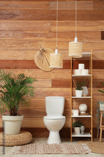 Interior of restroom with c...