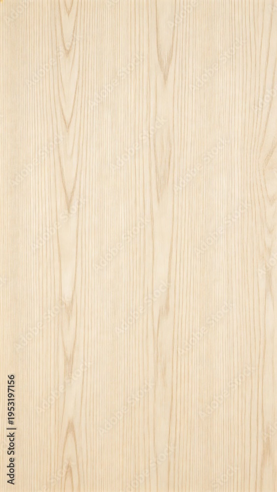 Naklejka premium Close-up view of light-colored wood grain texture