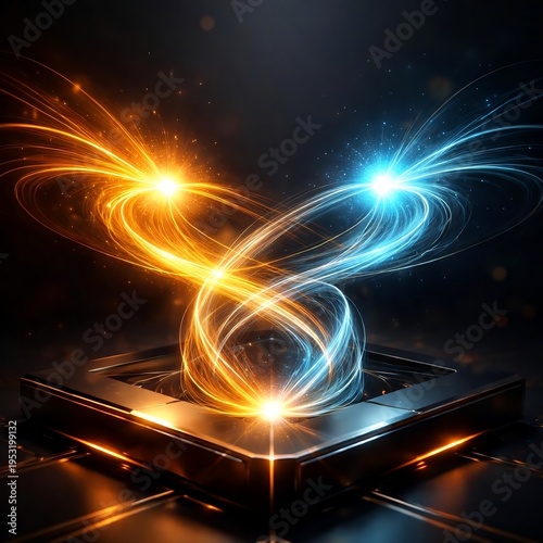 Abstract Kinetic Energy Flow Starting from Dual Core Points