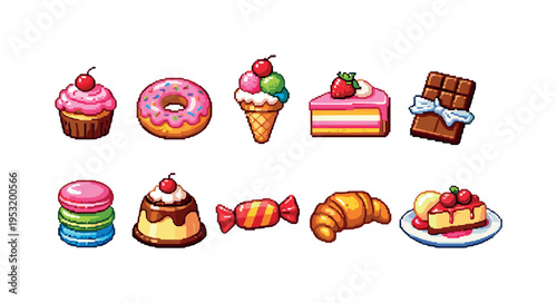 Pixel Art Sweets Collection