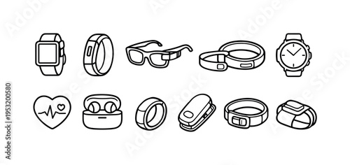 Wearable Tech Icons Collection