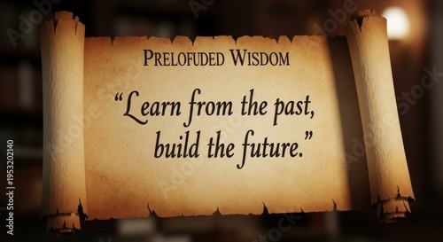 Ancient Wisdom Quote on Aged Parchment