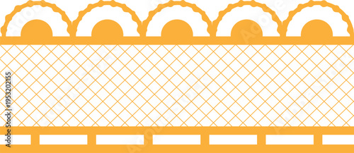 Border Lattice Pattern Seamless