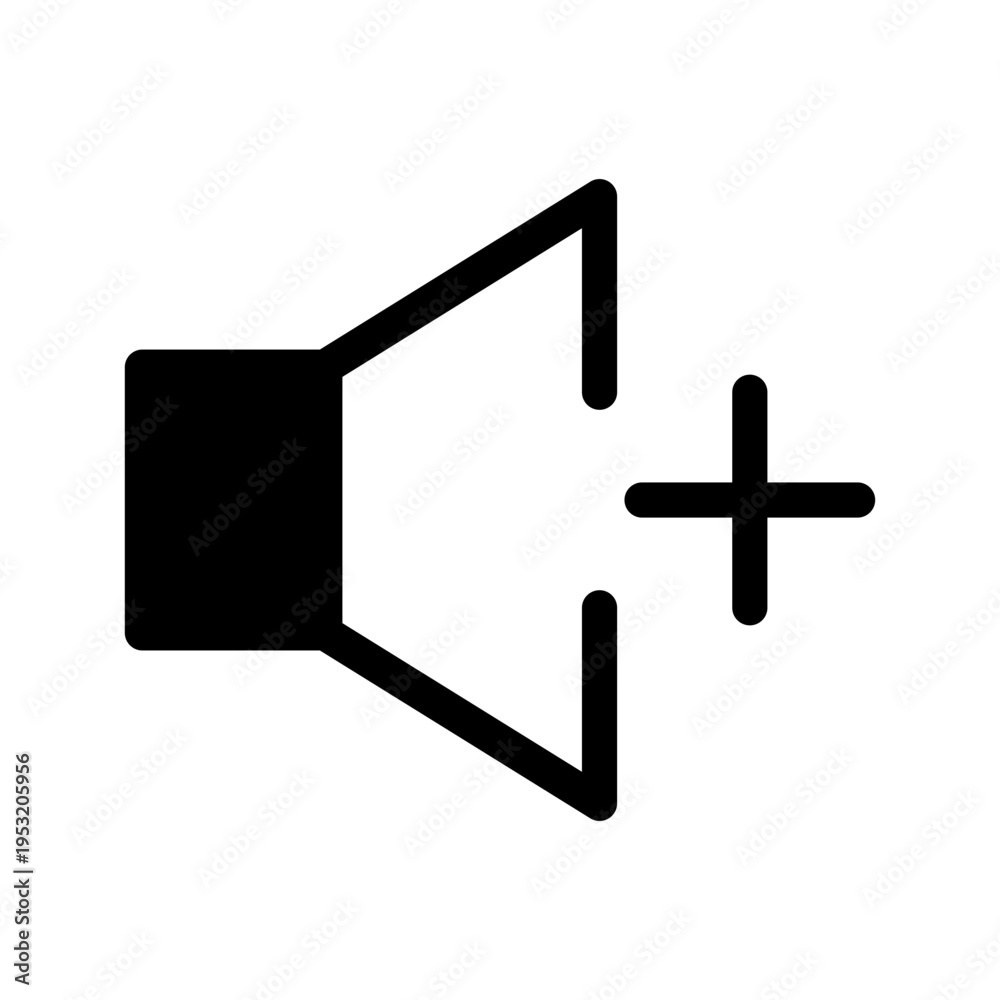 Obraz premium Volume Up Icon Vector Symbol Design Illustration