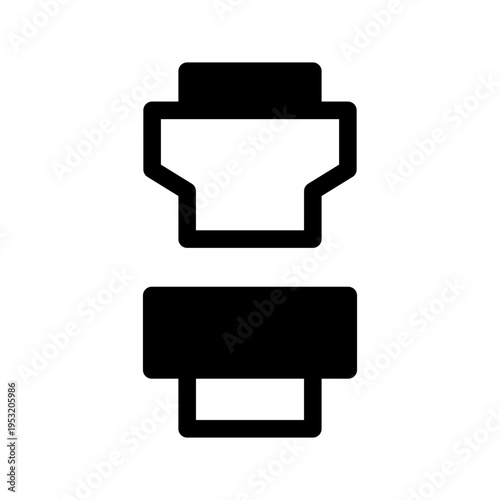 Seat Belt Icon Vector Symbol Design Illustration