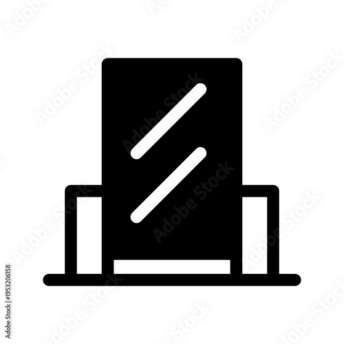 Mirror Icon Vector Symbol Design Illustration