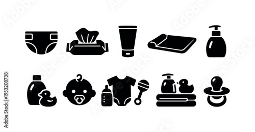 Baby Care Icons Collection