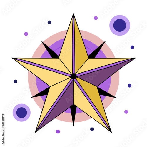 Star icon vector illustration isolated on white background