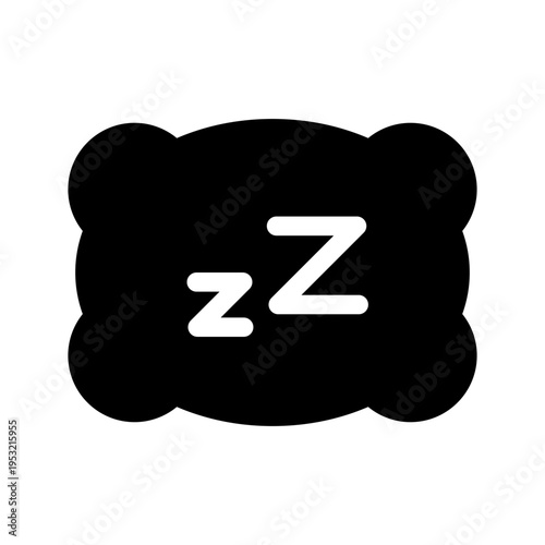 Sleeping Icon Vector Symbol Design Illustration