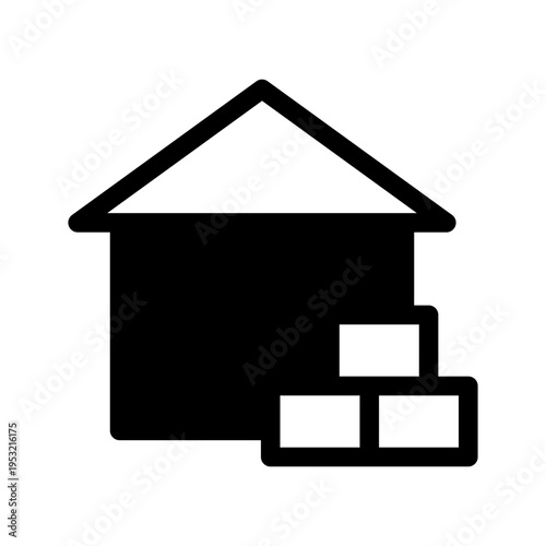 Warehouse Icon Vector Symbol Design Illustration