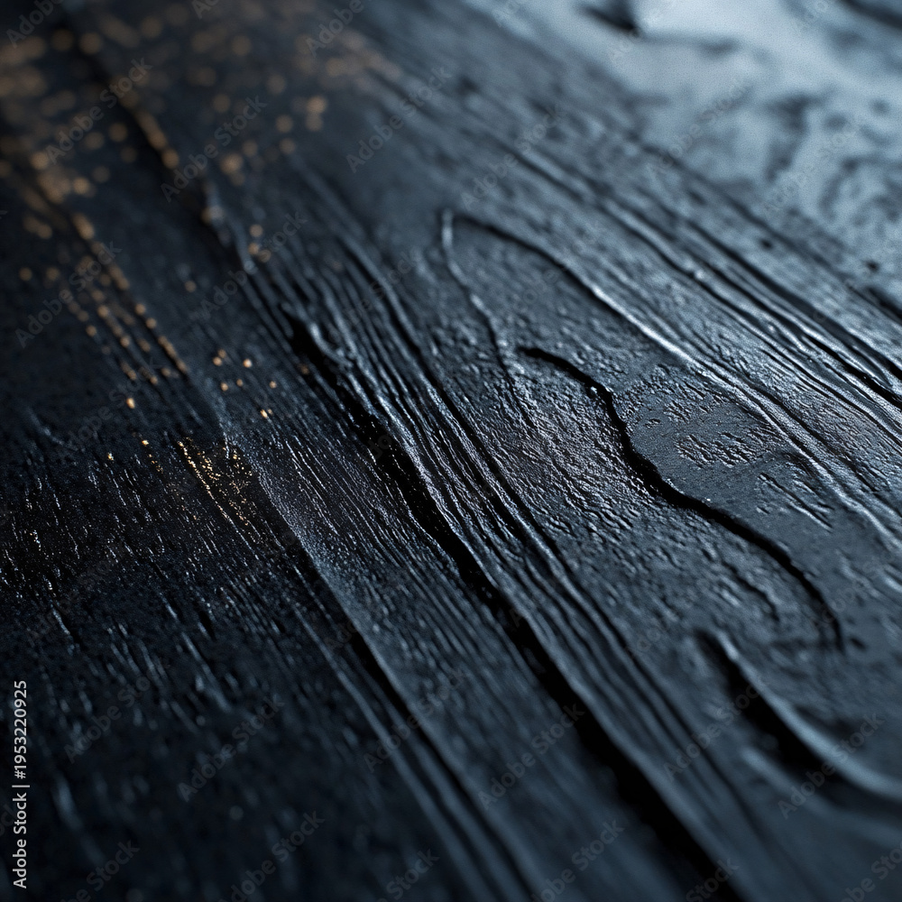 Fototapeta premium Elegant Dark Wood Grain Background with Subtle Gold Detail