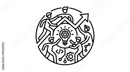 Team Collaboration And Innovation Concept