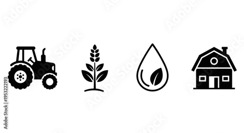 Tractor farm equipment agriculture vehicle.