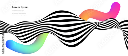 幾何学 抽象 ストライプ 波 水 カラフル 背景