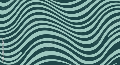 A minimalist vector graphic featuring wavy lines in a soothing color scheme