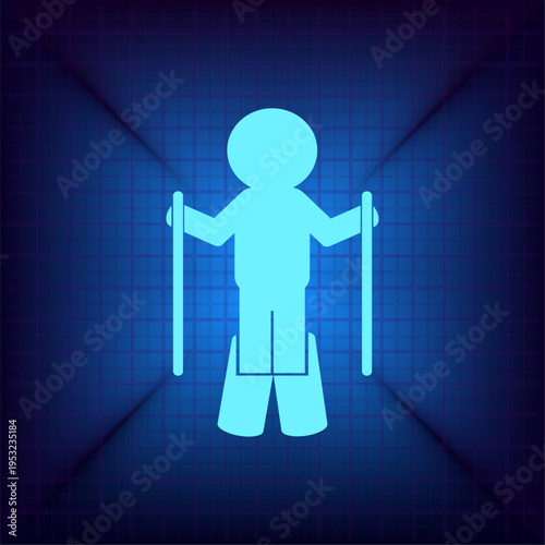 Vector illustration on a blue background