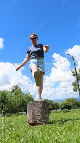 Woman jumping