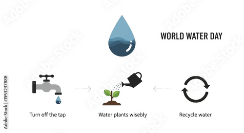 Conservation actions for World Water Day promote recycling and efficient use