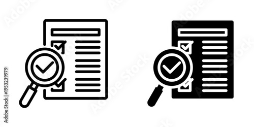 Audit icon, element icon for design branding, print, and digital media
