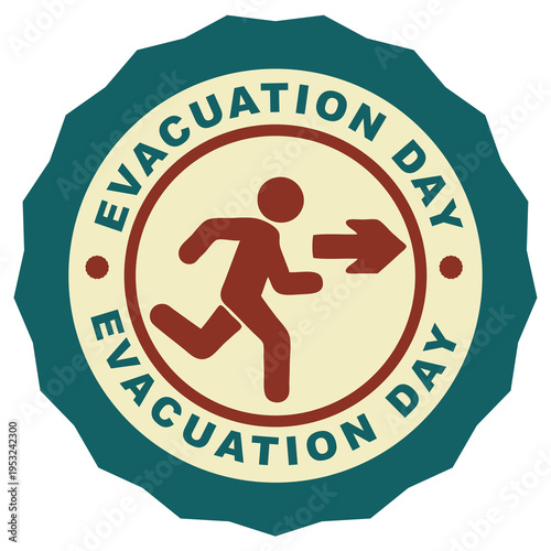 Evacuation Day sticker