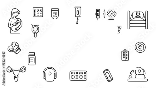 Medical and healthcare icons