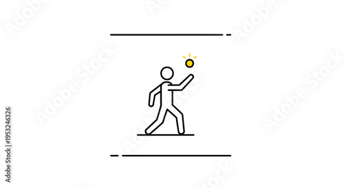 Person holding a glowing light bulb idea symbol, innovation concept