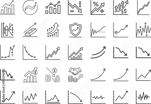 Business partnership and financial milestone icons featuring handshake and gold bars