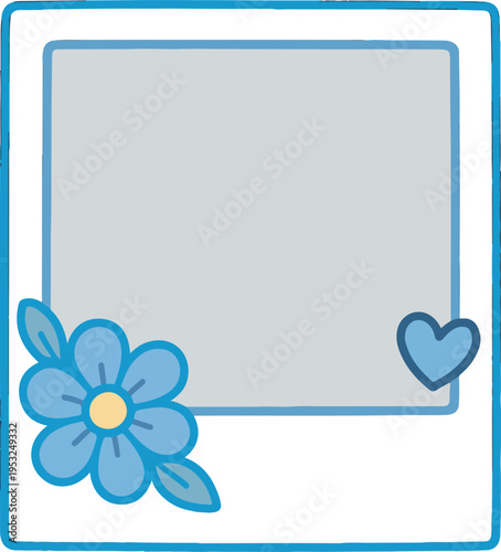 Photocall Polaroid Frame Picture vector transparent