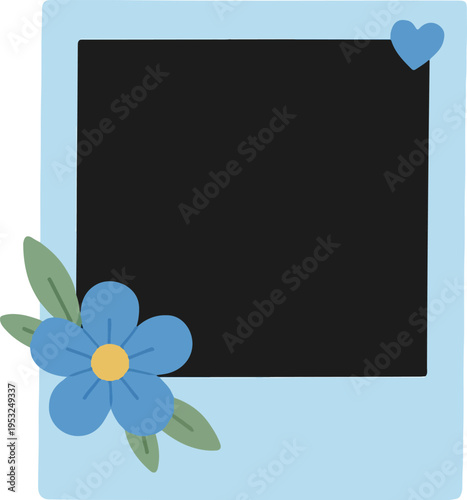Photocall Polaroid Frame Picture vector transparent