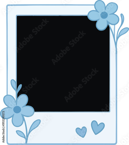Photocall Polaroid Frame Picture vector transparent