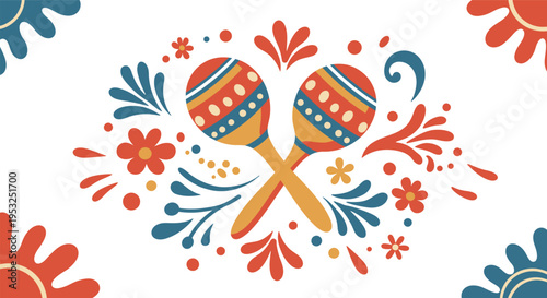 Elegant abstract floral ornament featuring a cute butterfly vector pattern with spring nature elements, vintage leaf swirls, and colorful summer flower shapes for a decorative art wallpaper design