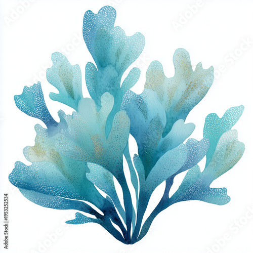 Wallpaper Mural Watercolor Sea Animals and seaweed Set – Underwater Clipart Collection Torontodigital.ca
