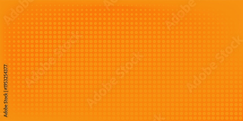 Modern dot yellow and orange pop art retro comic background with halftone dots abstract