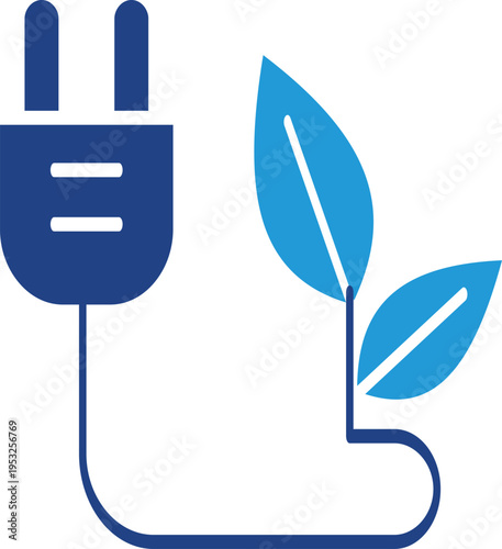 Water tap icon with droplets indicating water saving and natural resource